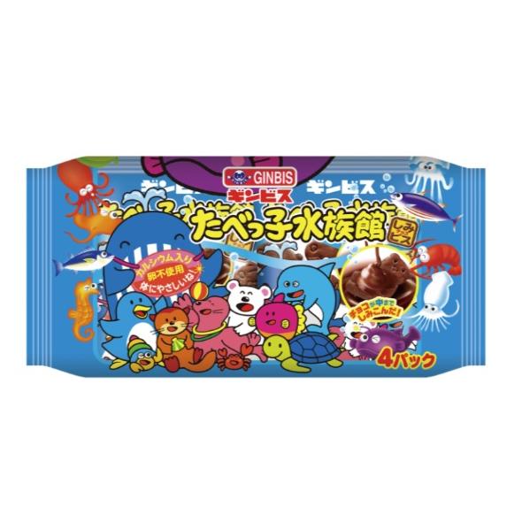 ギンビス たべっ子水族館 4P 120g（30g × 4袋）×1袋 : みぞた
