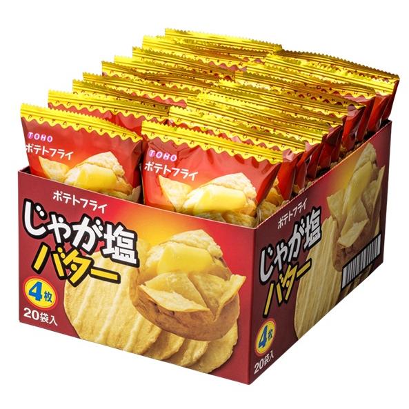 東豊製菓 ポテトフライ じゃが塩バター味 20袋入り×1BOX : みぞた