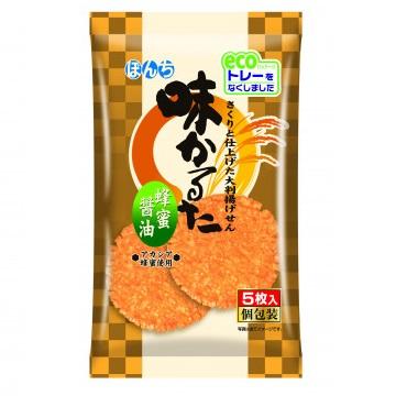 473円 最大96 オフ ぼんち 味かるた 蜂蜜醤油 6枚入り 個包装 １２袋 アカシア蜂蜜使用 大判揚げせんべい