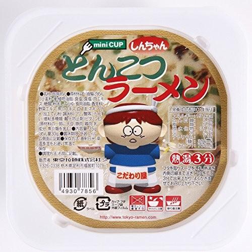ミニカップ しんちゃん とんこつラーメン 東京拉 30個入り1box 21新商品