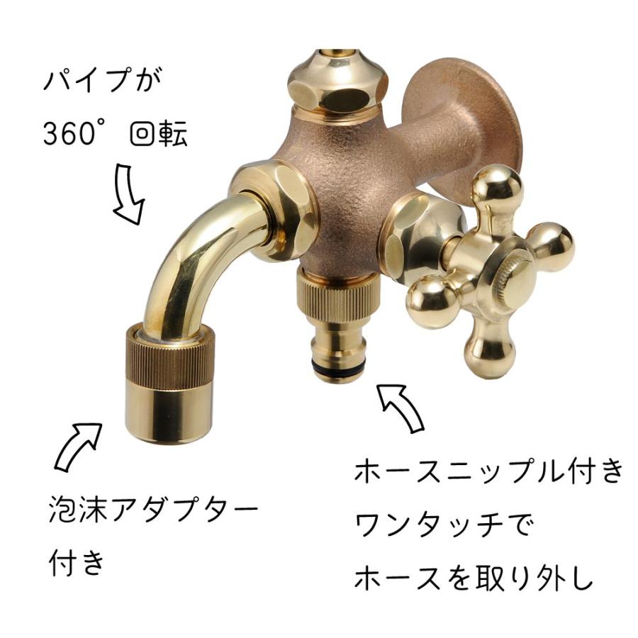 水生活製作所 凍結防止 蛇口 自動 通水 水抜き 水栓 SMAバネ搭載 屋外