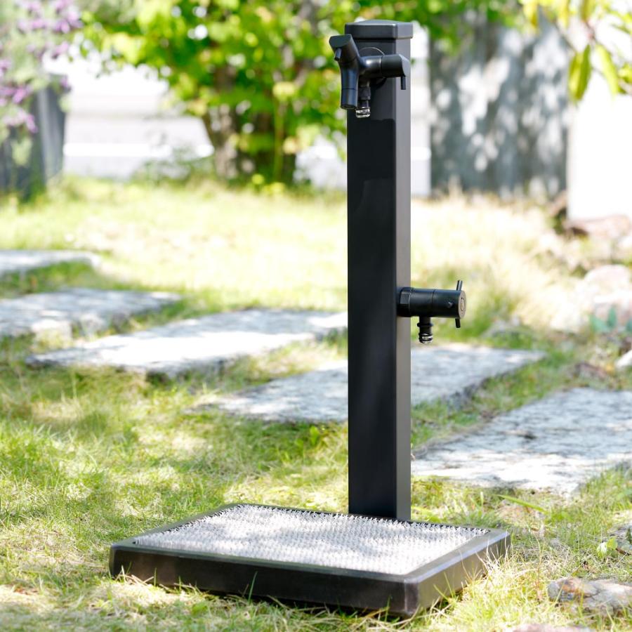 水生活製作所 ブラック 蛇口 黒 マット デザイン 二口横水栓 チェロ