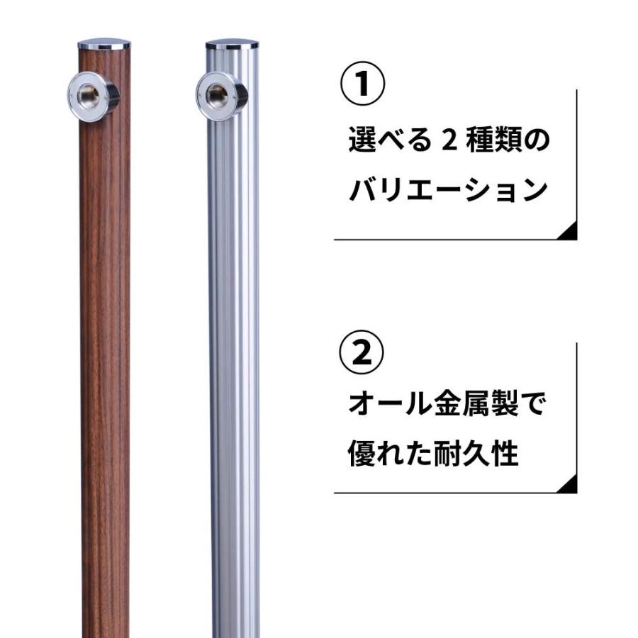 水生活製作所 水栓柱 屋外 丸型水栓柱 17型 シルバー 長さ900 立水栓