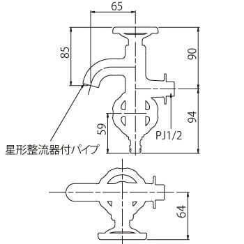 水生活製作所 二口横水栓 ウォーターワークス メッキ 二股 双口 水生活製作所 二口横水栓 ウォーターワークス メッキ 二股 双口