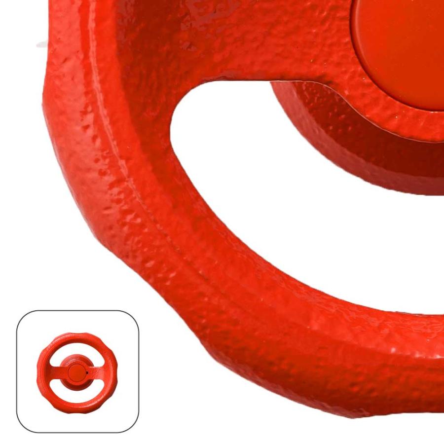 水生活製作所 二口横水栓 ウォーターワークス 鋳肌 レッド