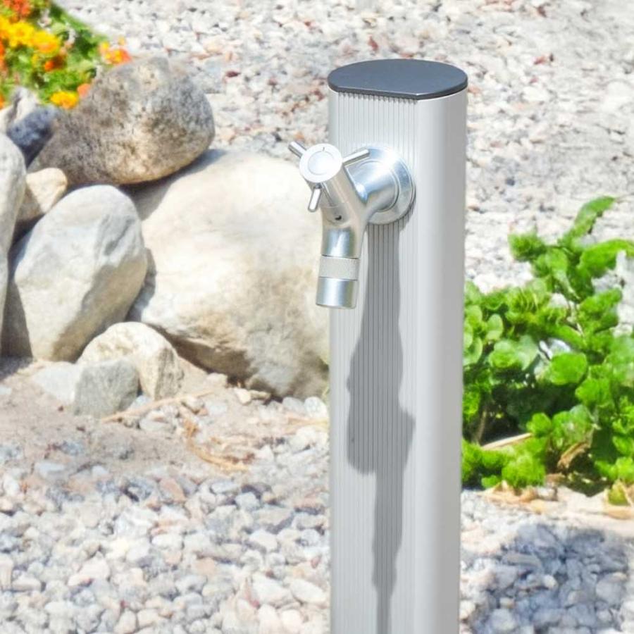 水生活製作所 立水栓 メーカー公式 一口 アルミ水栓柱 1200mm 蛇口取付