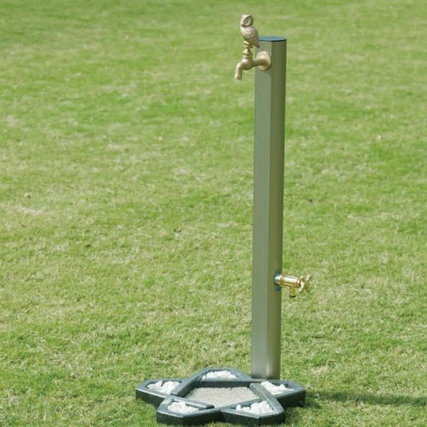 水生活製作所 二口水栓柱 レゼーナ 900mm 2口 立水栓 屋外水栓 庭