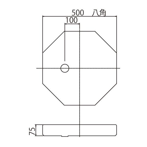 ガーデンパン 水栓パン Octagon オクタゴン 八角形 ブラック 黒 水受け 屋外 外構 エクステリア レジンコンクリート 日本製 4色展開 G211P8 水生活製作所 MIZSEI_13