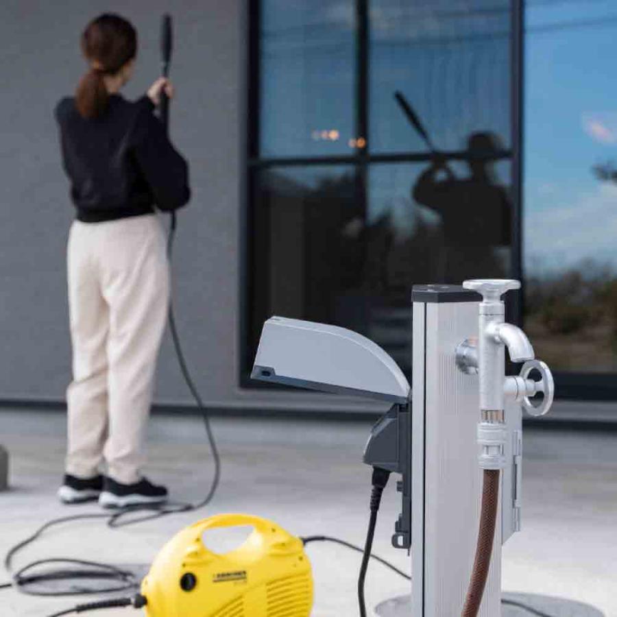 水生活製作所 立水栓 充電スタンド PRIZMII LE プリズム シルバー 電気