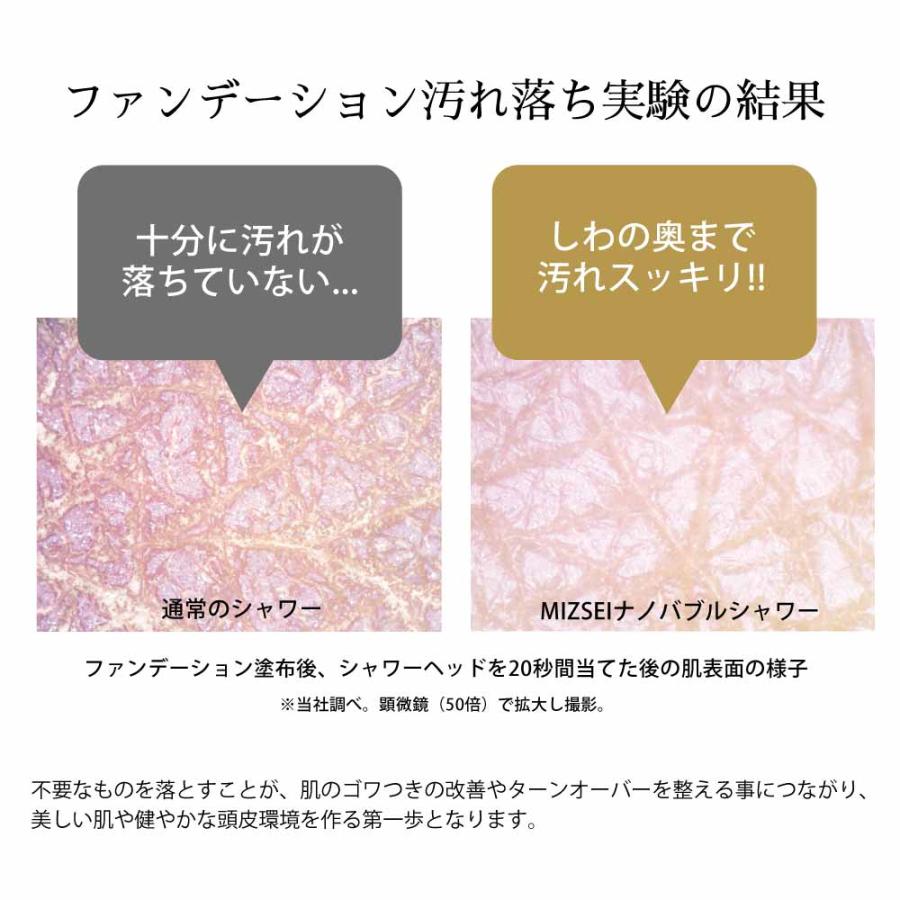 バブリーミスティシャワー 2.0 マイクロナノバブル シャワーヘッド 美容 日本製 ミスト 手元止水無し 節水 ホワイト 水生活製作所 ミズセイ mizsei 公式 ギフトの画像