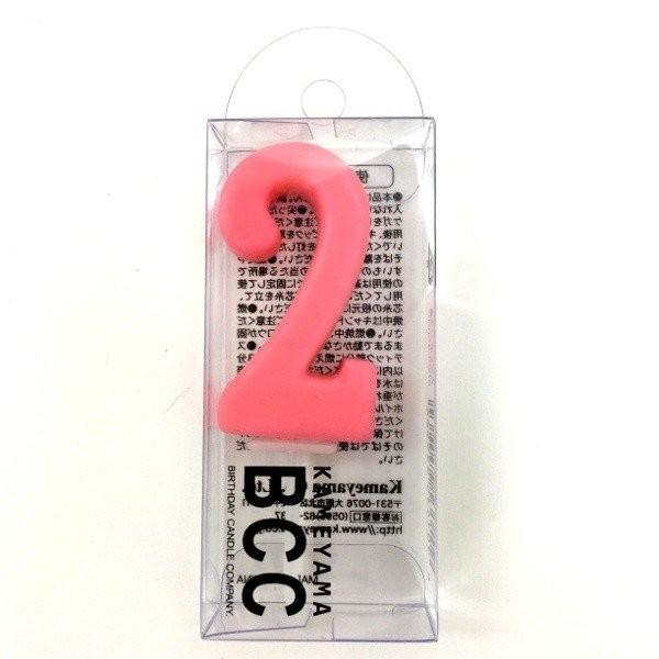 c ナンバーキャンドル パステル 2番 ローソク ろうそく 数字 誕生日 バースデー 記念日 Mizta ミズタ