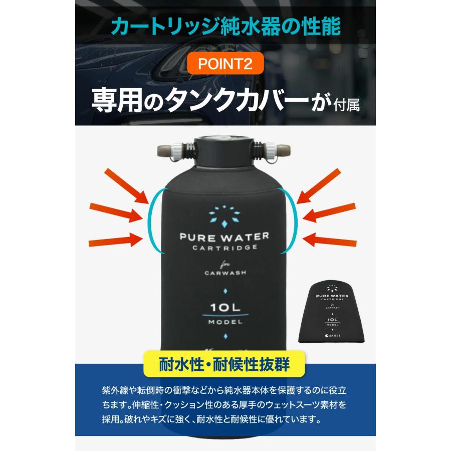 サンエイ化学 カートリッジ 純水器 10L スタンダードタイプ TDS