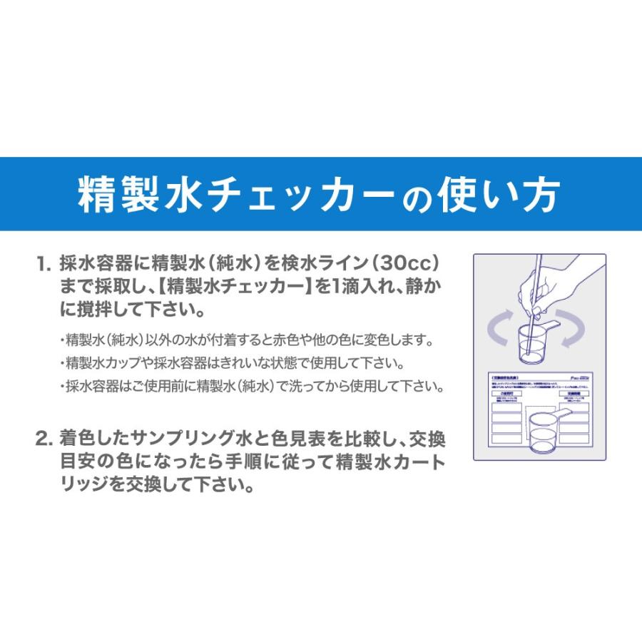 卓上型精製水器 ピュアメーカー専用 精製水チェッカー（5ml）｜mizu-syori｜03