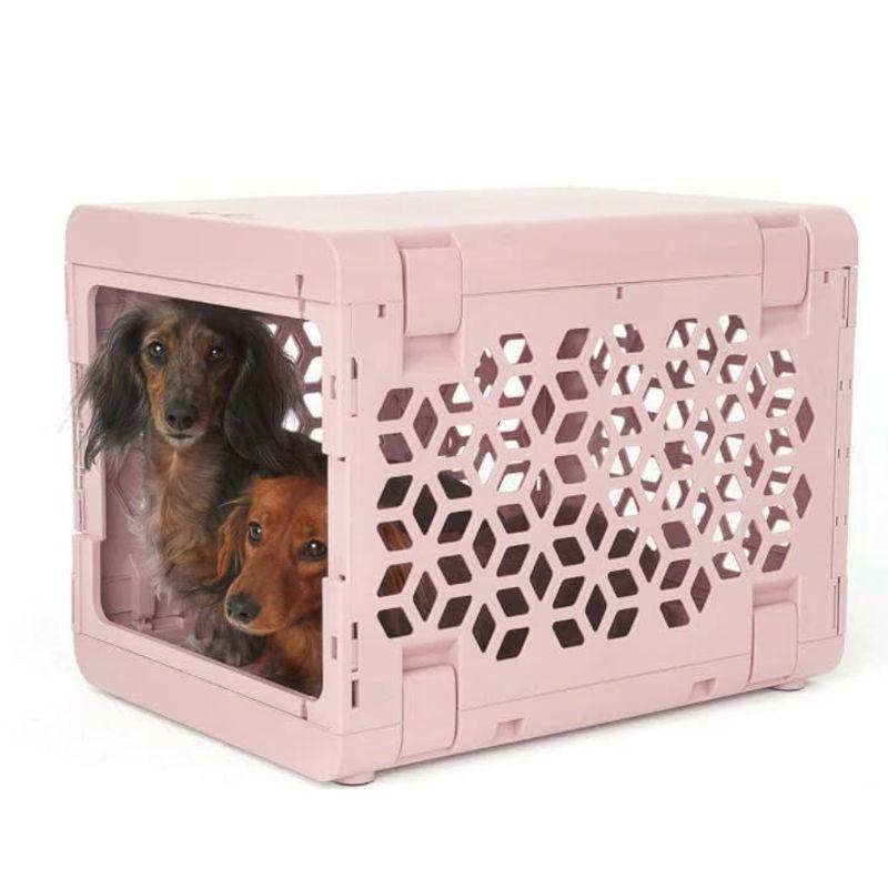 ペットハウス 室内 旅行用 犬 猫 旅行用 小型犬 キャットケージ 猫用品 ピンク