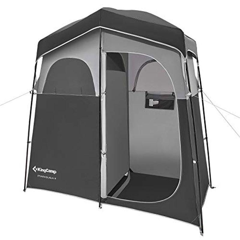 KingCamp 着替えテント2人用 簡易トイレ シャワー 更衣室 大型 設置簡単 ビーチテント プライベートテント アウトドア 防災 携帯
