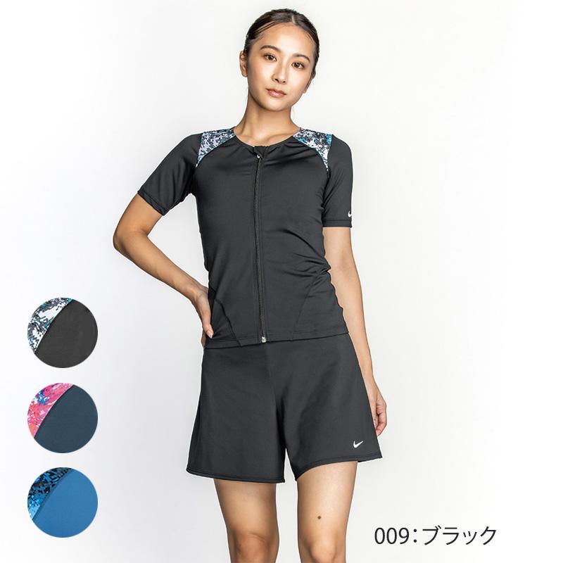 NIKE レディース フィットネス水着 袖付きセパレート NIKE レディース フィットネス水着 袖付きセパレート