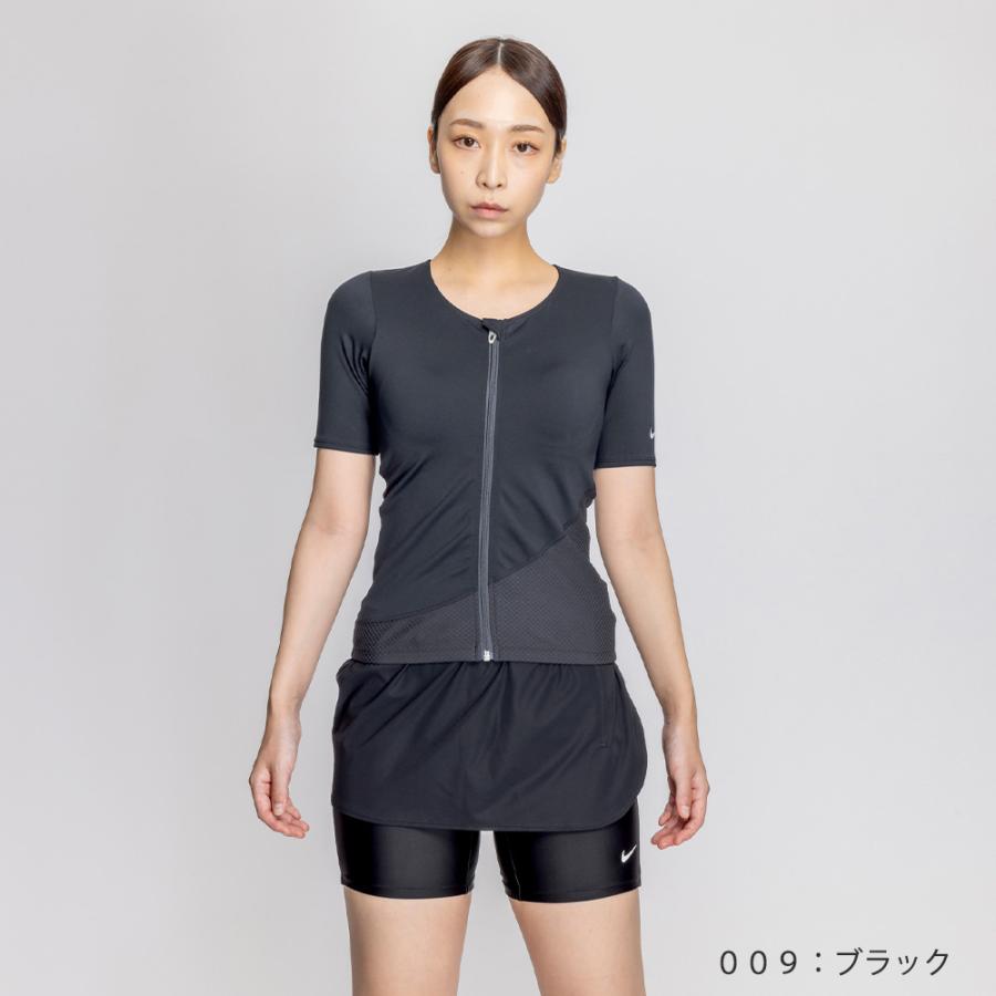 新品上下　ナイキセパレート水着 新品タグ付きスポーツ用水着　袖あり水着 NIKE（ナイキ） 袖付きレディース フィットネス水着 セパレート