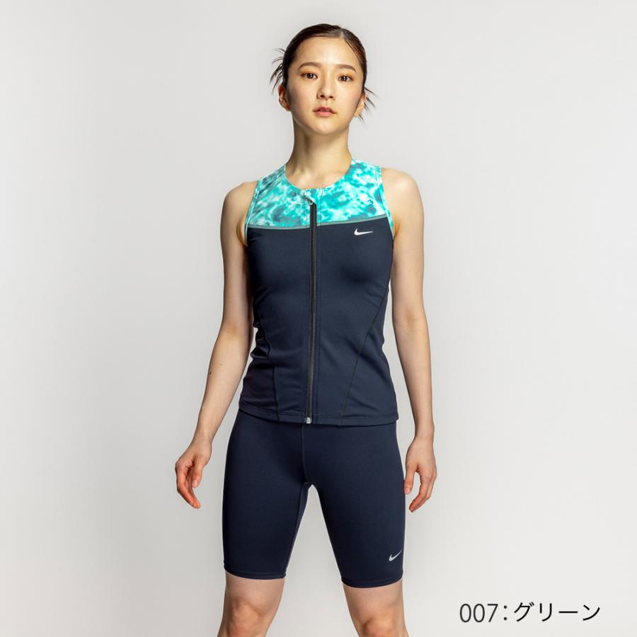 新品 ナイキ NIKE レディース フィットネス水着 Lサイズ 水泳 上下 セパレート NIKE（ナイキ） フィットネス水着 セパレート レディース フルジップ