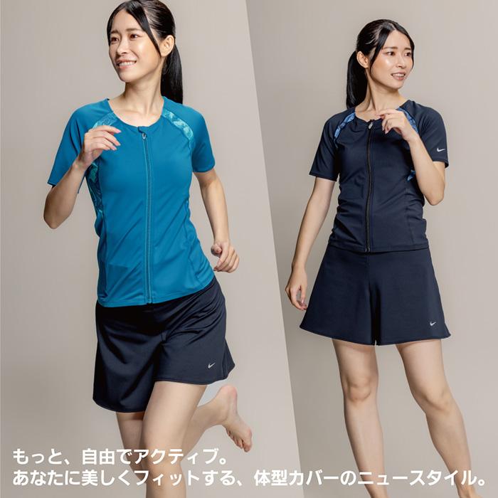 NIKE（ナイキ） レディース フィットネス水着 袖付きセパレート