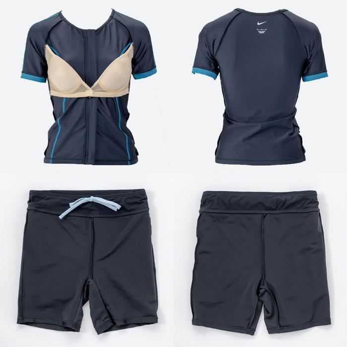 NIKE（ナイキ） レディース フィットネス水着 袖付きセパレート