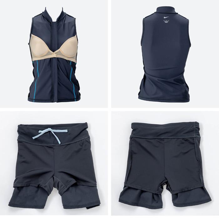 NIKE（ナイキ） レディース フィットネス水着 袖付きセパレート