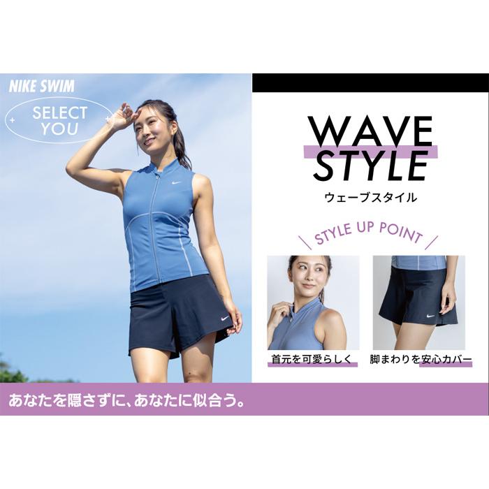 Nikeセパレートスイムウェア2025年春夏モデル（ サイズXL）レディース NIKE（ナイキ） レディース フィットネス水着 袖付きセパレート