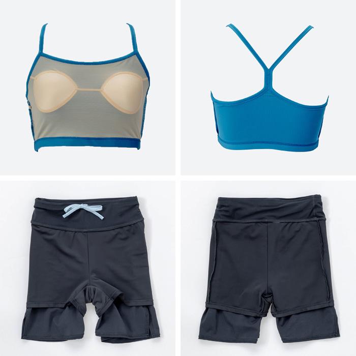 NIKE（ナイキ） レディース フィットネス水着 袖付きセパレート