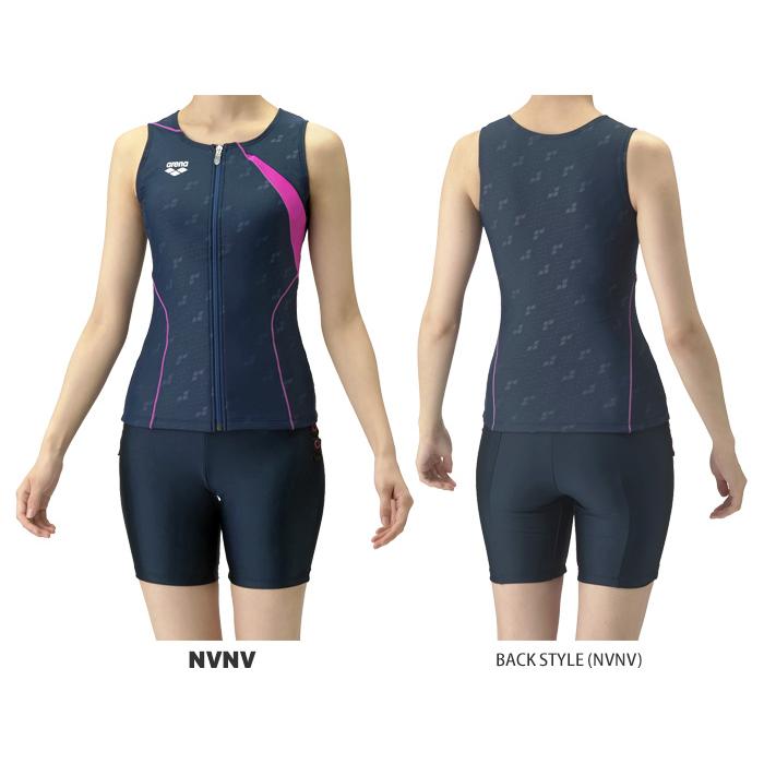 【美品】アリーナ★フルジップセパレート水着★Ｍサイズ アリーナ arena フィットネス水着 セパレート レディース