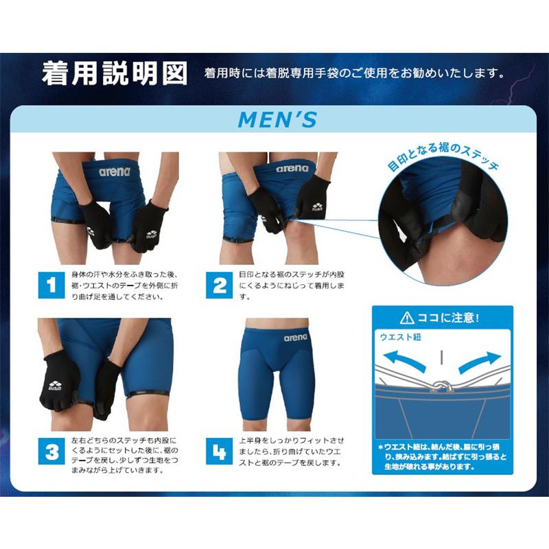 アリーナ（arena） FINA承認 メンズ 高速水着 レース水着 選手用