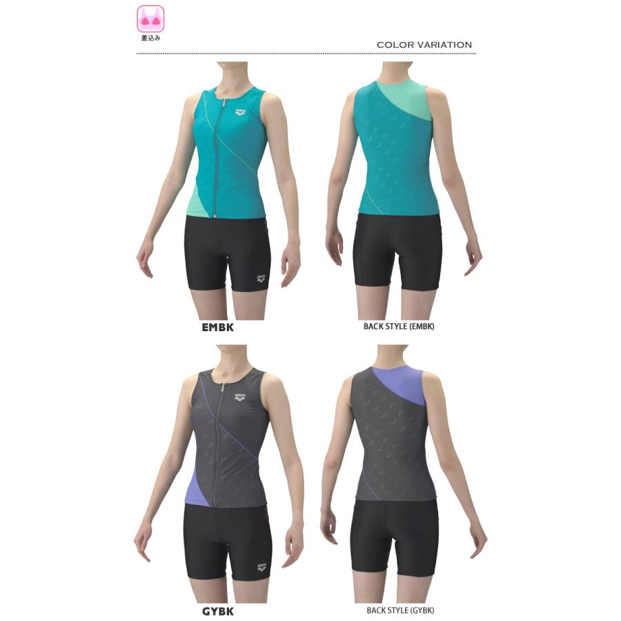 【新品未使用】arenaアリーナ フィットネス水着 セパレート M はっ水加工 アリーナ（arena） レディース フィットネス水着 セパレート 女性 2025