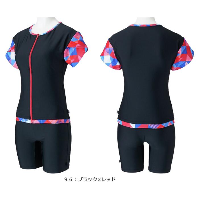 新品タグ付き Mizuno ミズノ ウエア レディース サイズ S MIZUNO（ミズノ） レディース フィットネス水着 袖付きセパレート