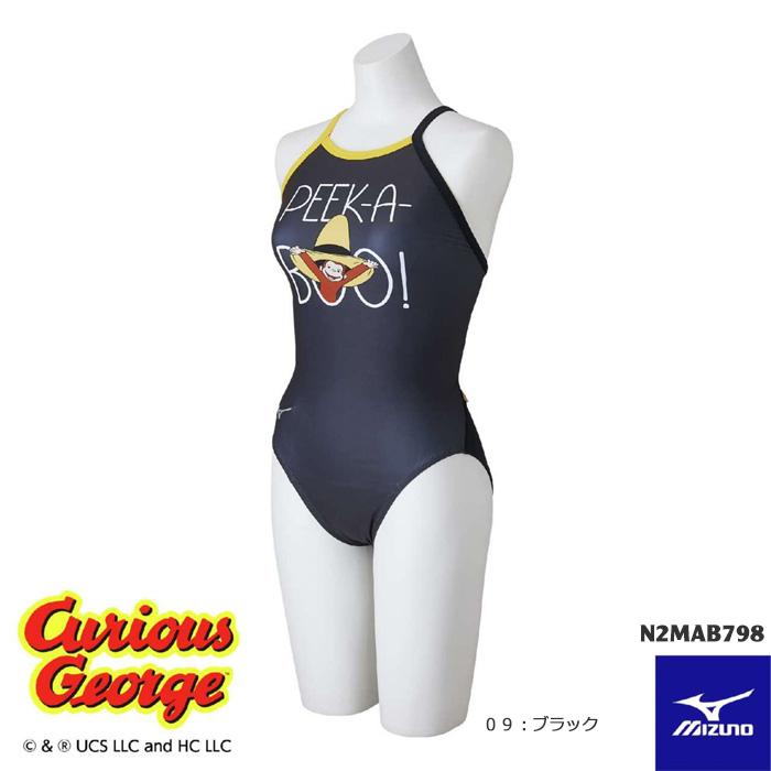 MIZUNO（ミズノ） レディース 競泳練習用水着 女性 おさるのジョージ