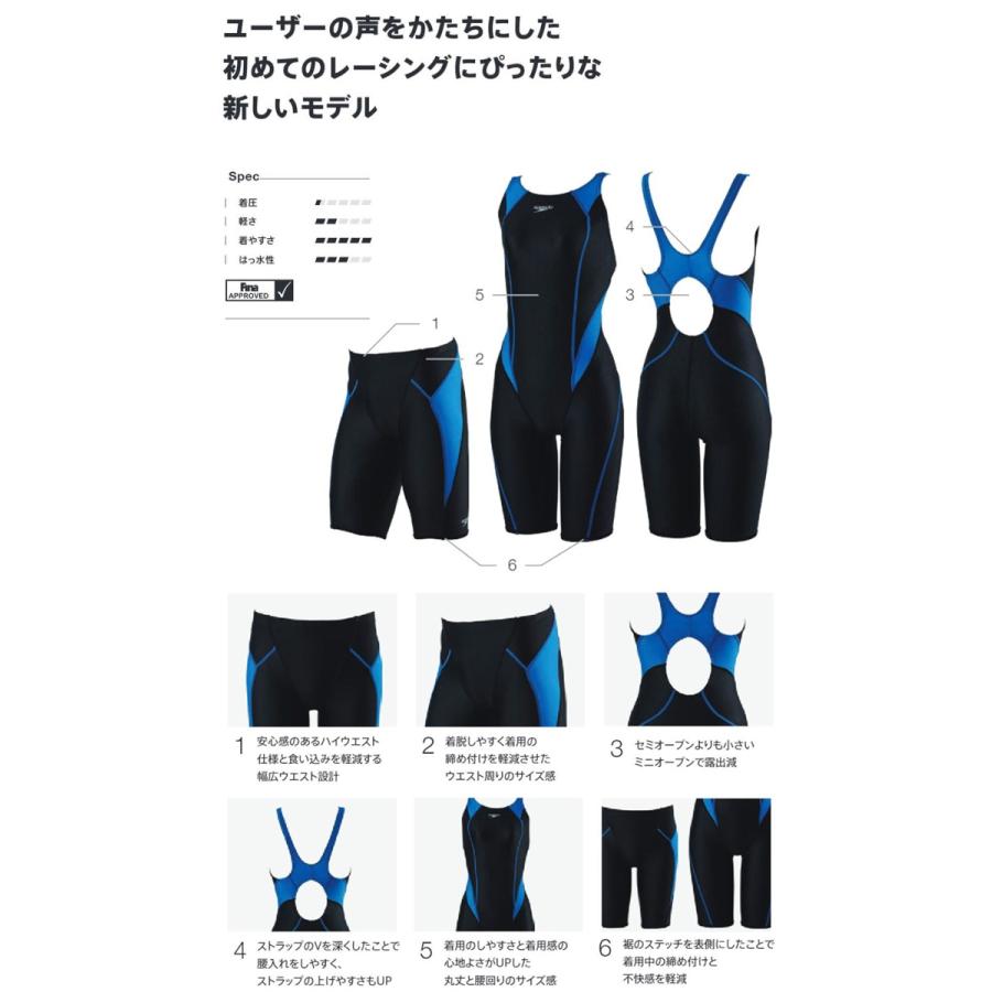 speedo FINA認証 スポーツ用水着 SP221104 speedo（スピード） FINA承認 レディース 競泳水着 SCW12404F : 水泳