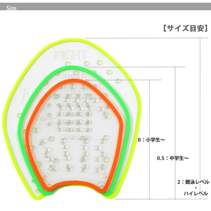 ソルテック スイムパドル クリアパドル（水泳練習用具）（小・中・大