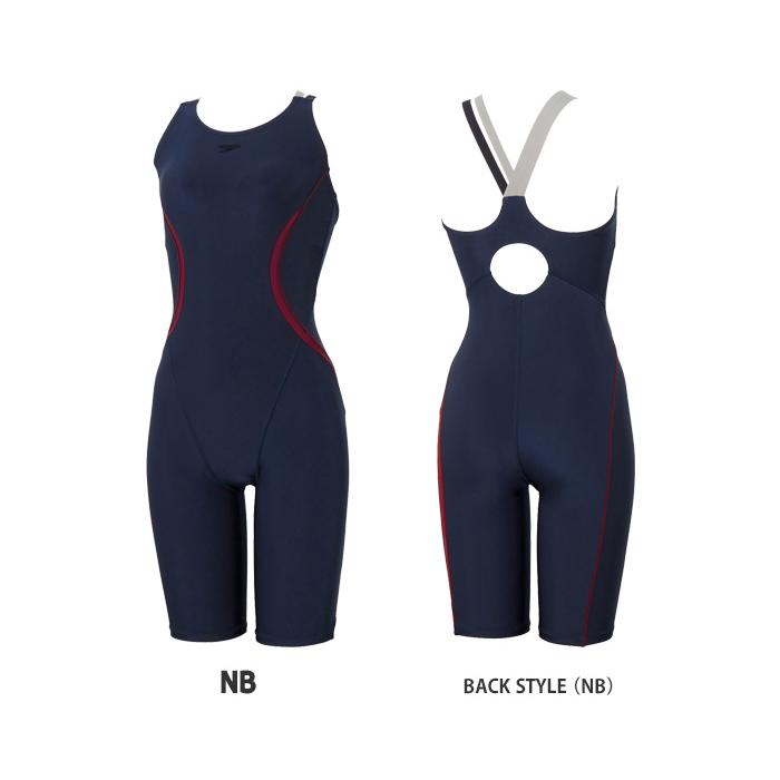 【未使用】スピード SPEEDO 水着 オールインワン パッド付き ブルー speedo（スピード） レディース フィットネス水着 オールインワン