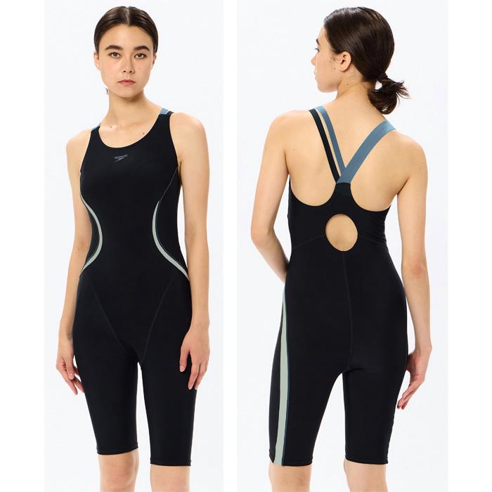 新品タグ付き　スピード　オールインワン　スイムウェア　水着　L speedo（スピード） レディース フィットネス水着 オールインワン