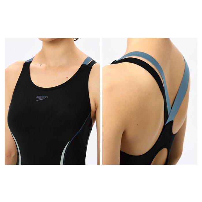 speedo オールインワン ブラック speedo（スピード） レディース フィットネス水着 オールインワン