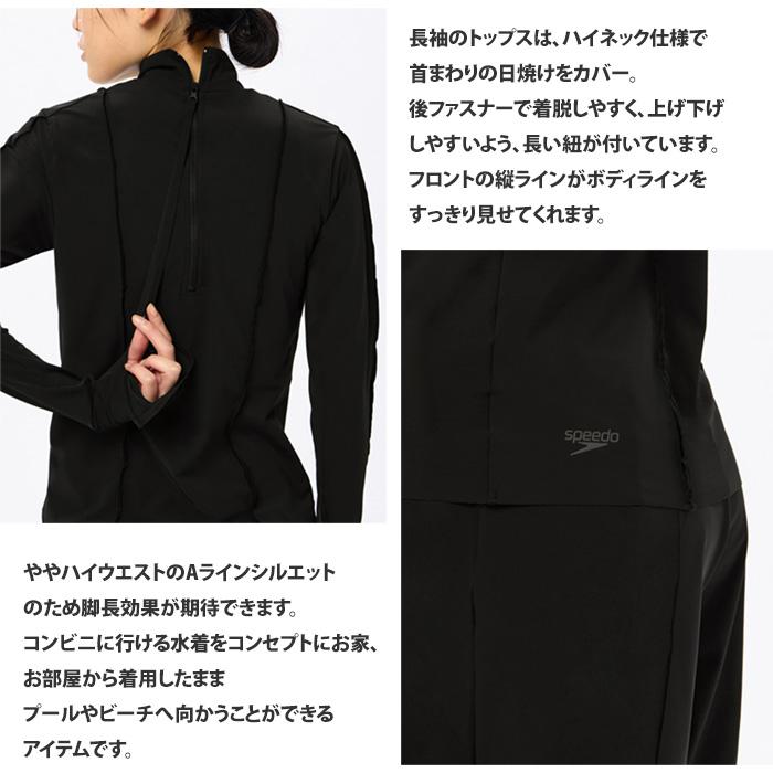 (タグ付)スピード★長袖 セパレート水着 speedo（スピード） レディース フィットネス水着 セパレート 女性