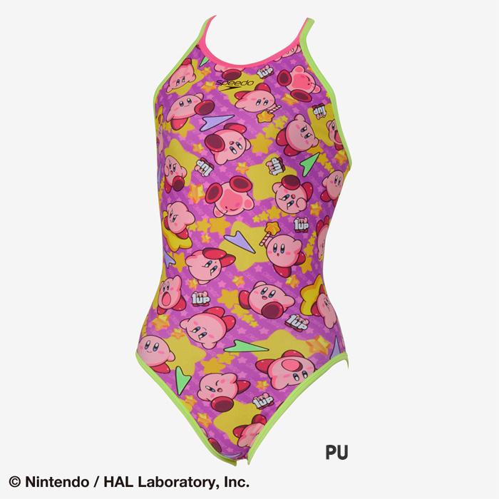 speedo（スピード） ジュニア水着 女子 競泳練習用水着 星のカービィ