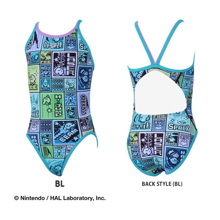 ジュニア水着　130 speedo（スピード） ジュニア水着 女子 競泳練習用水着 星のカービィ