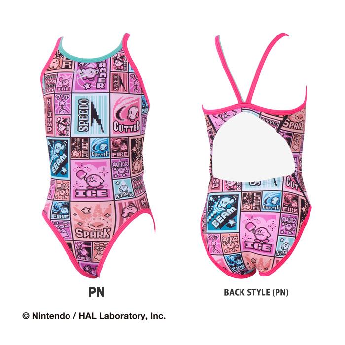 speedo（スピード） ジュニア水着 女子 競泳練習用水着 星のカービィ