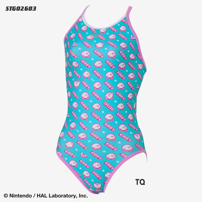 speedo（スピード） ジュニア水着 女子 競泳練習用水着 星のカービィ