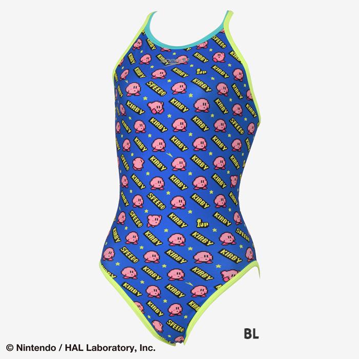 speedo（スピード） ジュニア水着 女子 競泳練習用水着 星のカービィ