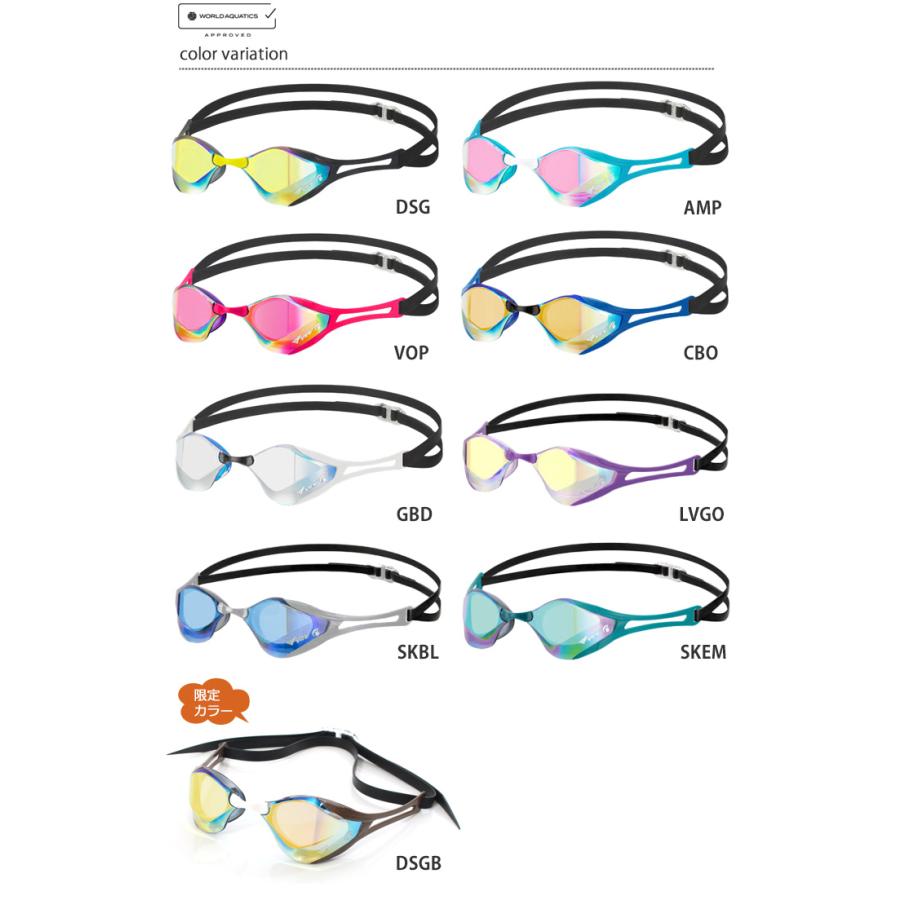 FINA承認モデル クッションなし 競泳用スイムゴーグル 水泳用