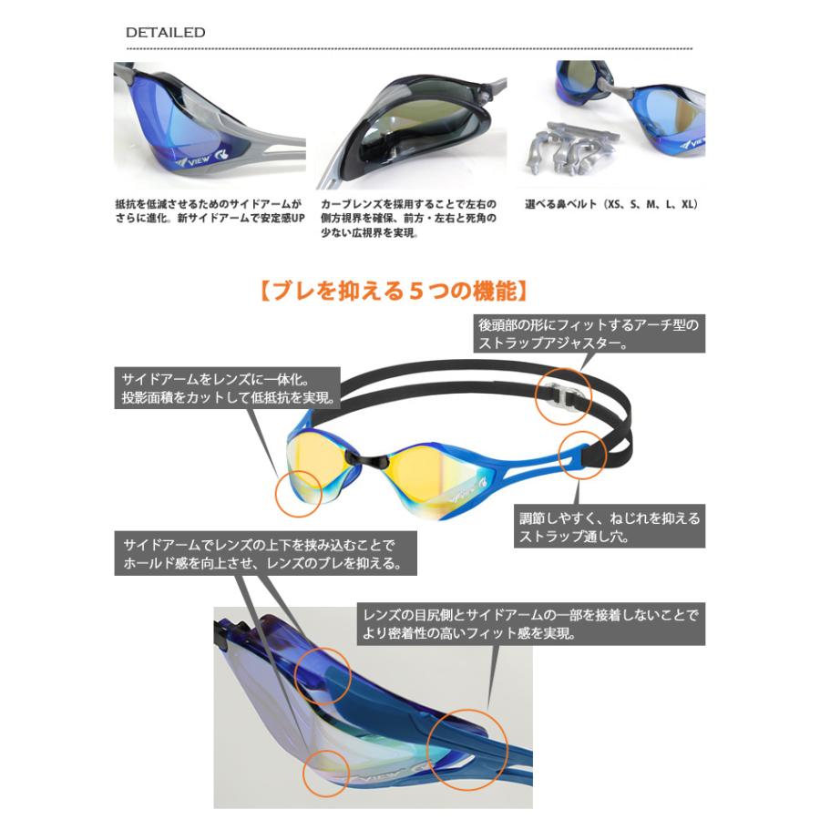 FINA承認モデル クッションなし 競泳用スイムゴーグル 水泳用 ミラー