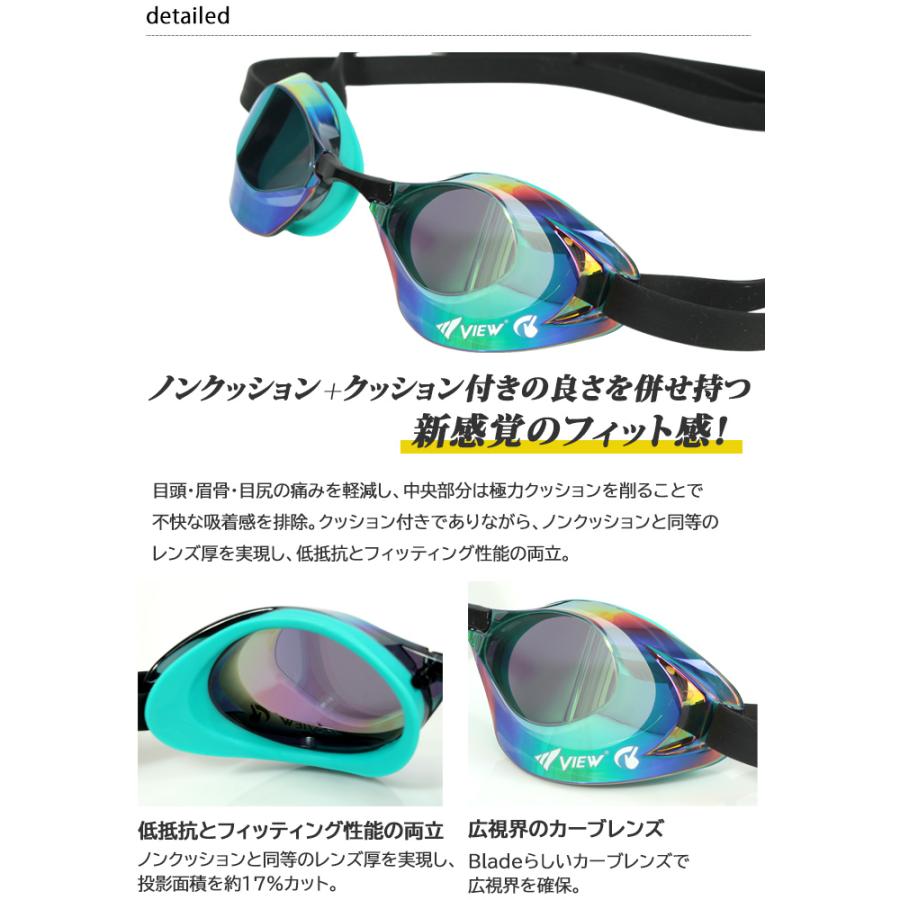 FINA承認モデル クッションあり 競泳用スイムゴーグル 水泳用 ミラー