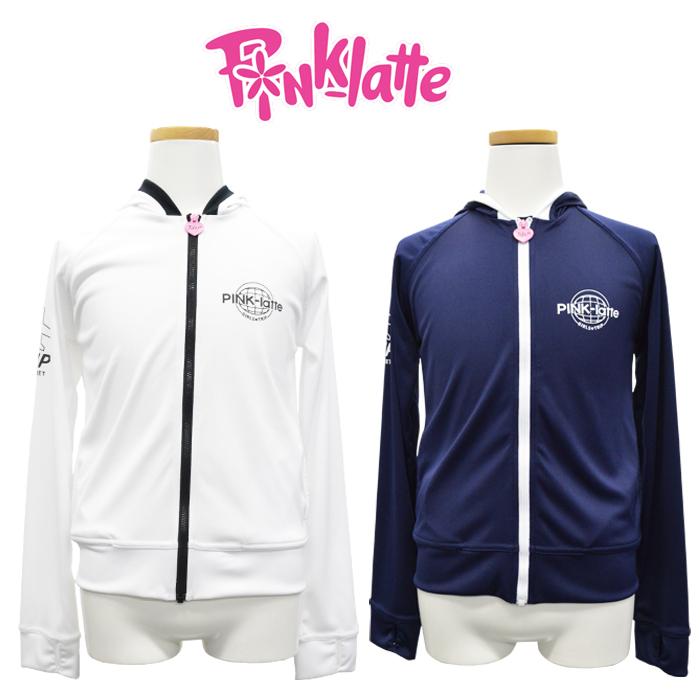 大きい割引 Pink Latte ピンクラテ ラッシュガード キッズ 水着 子供 小学校 中学校 長袖 女の子 ラッシュ パーカー 日焼け防止 ジップあり Uv対策 紫外線対策 Babylonrooftop Com Au