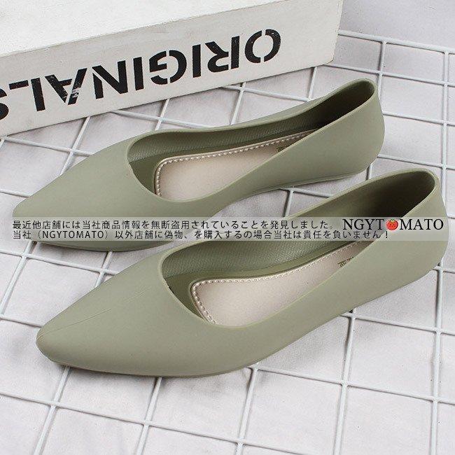 ラバーシューズ レディース レインシューズ 軽量 雨晴兼用 耐水性 レインパンプス ポインテッドトゥ フラット 履きやすい 防水 梅雨対策 カジュアル おしゃれ Kxkqomrtis Dominatuscelos Com