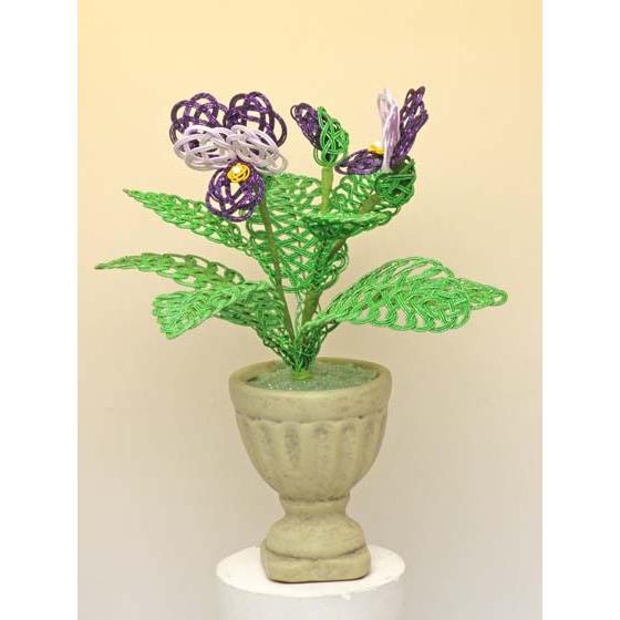 水引　材料セット完成見本　　パンジー