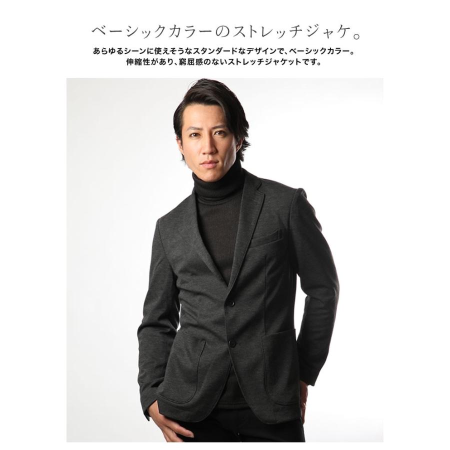 カジュアルジャケット メンズ テーラードジャケット ストレッチ No Brand ノーブランド チャコールグレイ ブラック ピンストライプ ネイビー 4621c Mizujin Online 通販 Yahoo ショッピング